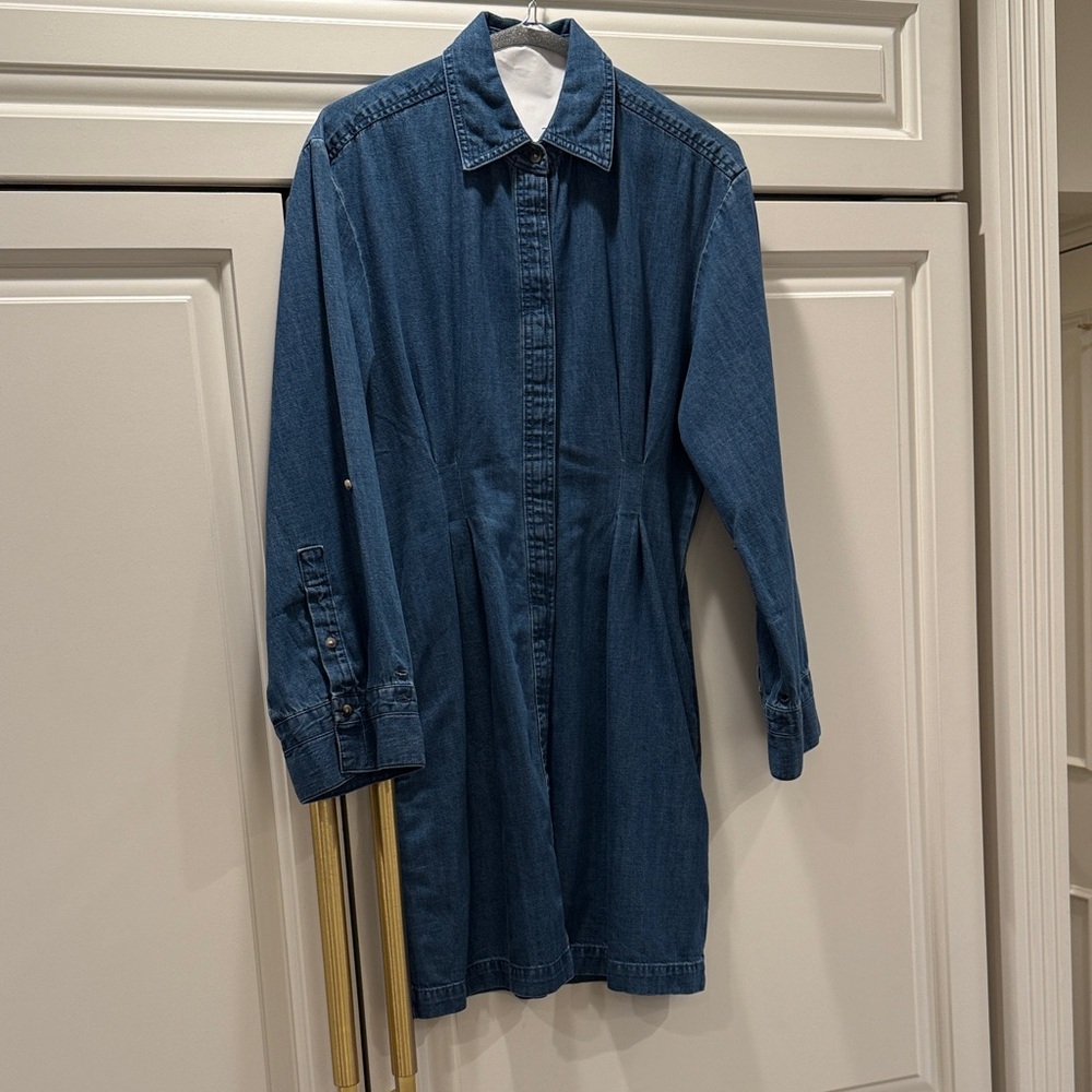 Madewell Denim Long Sleeve Shirt Dress